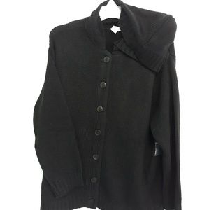 Lane Bryant chunky cardigan with hood